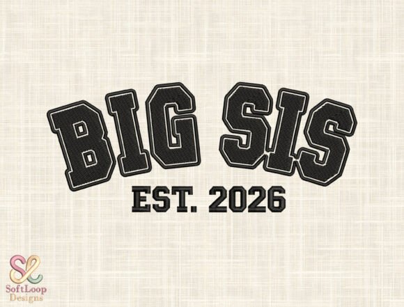 BIG SIS Varsity Arched Embroidery Design Review