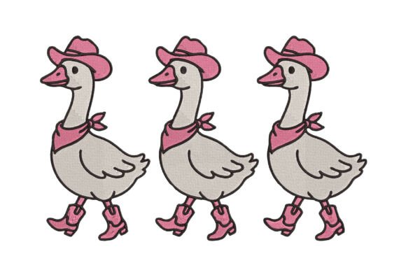 Cowgirl Goose Embroidery Design: A Seller's Review