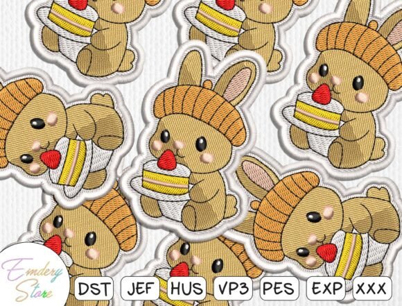 Cute Bunny Cake Embroidery Patch Review