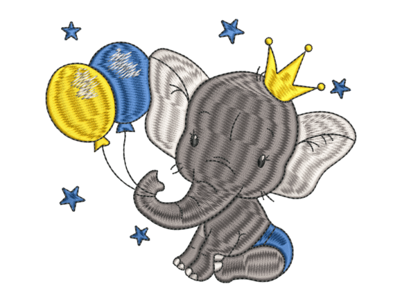 Cute Crowned Elephant Embroidery: A Designer's Reality Check