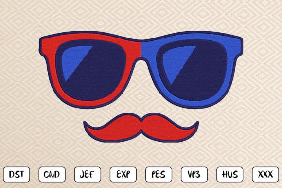 Patriotic Mustache Embroidery Design Review