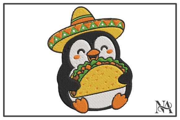 Sombrero Penguin Taco Embroidery Design Review
