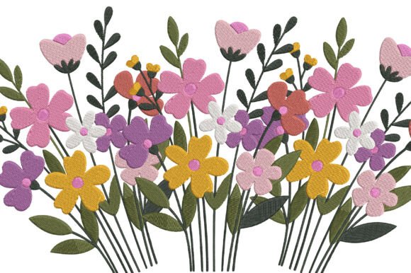Spring Wildflower Bouquet Embroidery Review